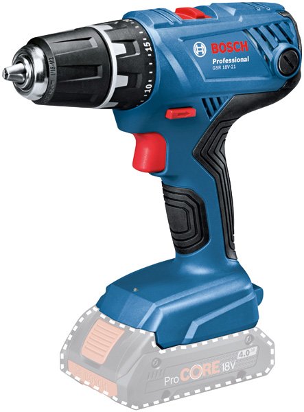 Akumuliatorinis suktuvas-gręžtuvas BOSCH PRO GSR 18V-21, 18 V, (be akum.ir krov., su L-BOXX) - 3