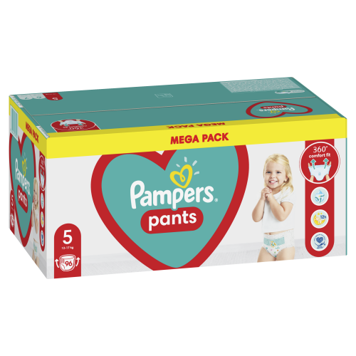 Sauskelnės-kelnaitės PAMPERS Pants, Mega Pack, 5 dydis, 96 vnt.-0