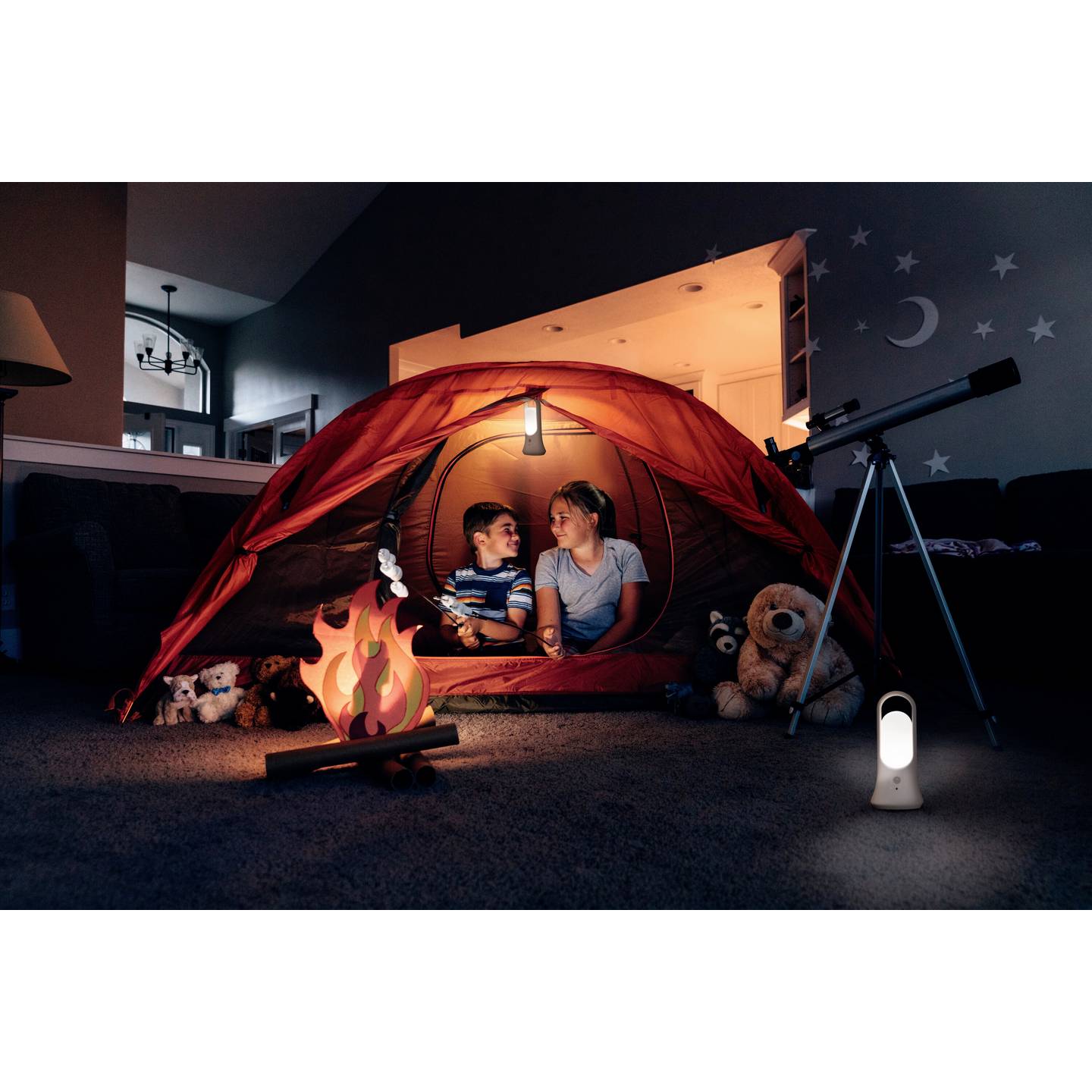 LED stovyklavimo žibintas OSRAM NIGHTLUX MOBILE LATERN 0,7W 30lm 4000K 4xAAA, daviklis - 4