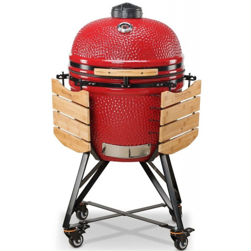 Keraminė kepsninė KAMADO BONO MEDIA, 20", 52 cm, raudonos sp.-1