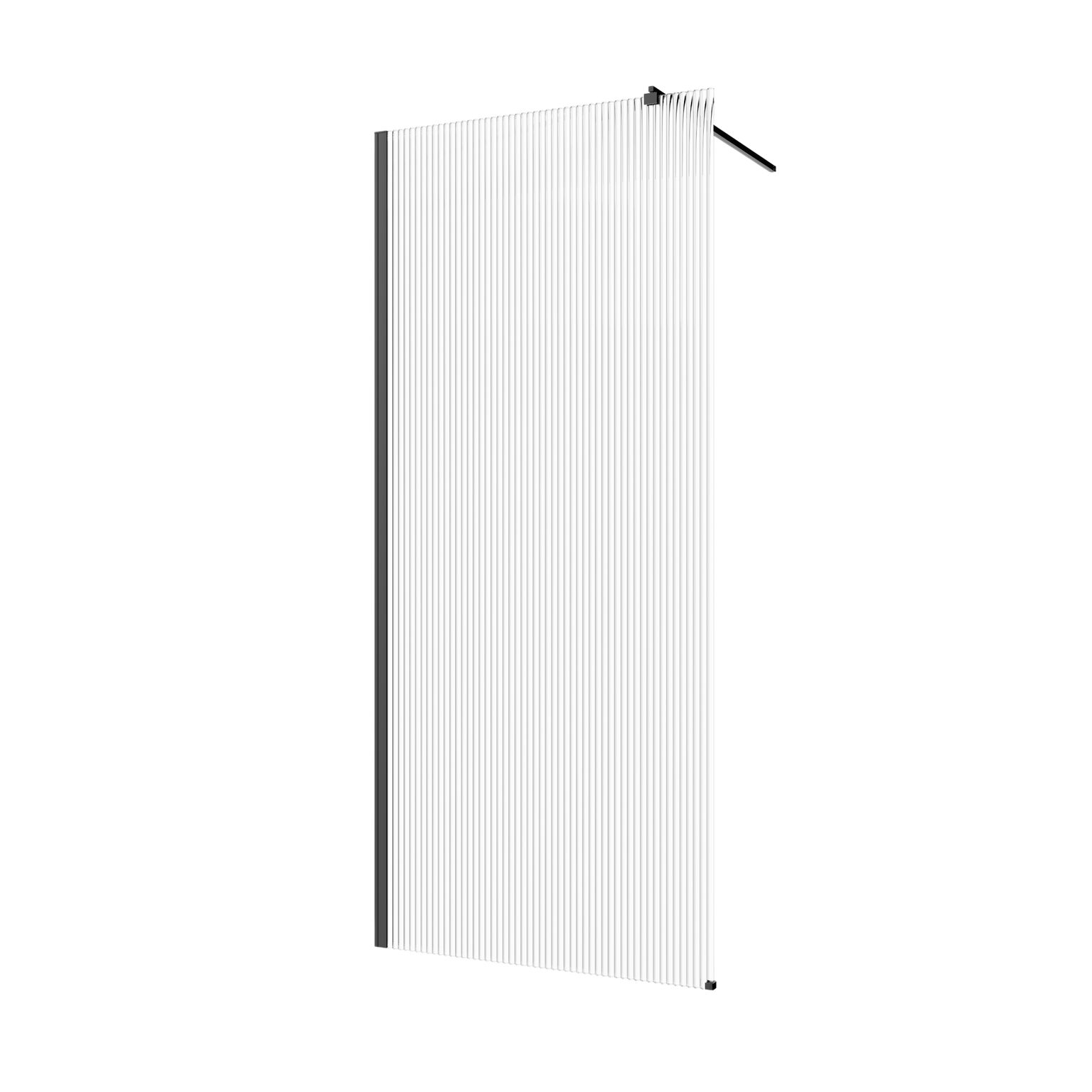 Dušo sienelė Invena, 120 cm x 200 cm, skaidri/juoda-0
