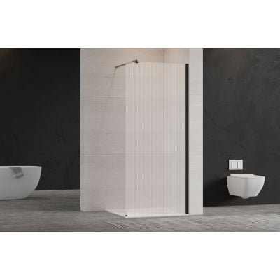 Dušo sienelė Invena, 120 cm x 200 cm, skaidri/juoda - 5