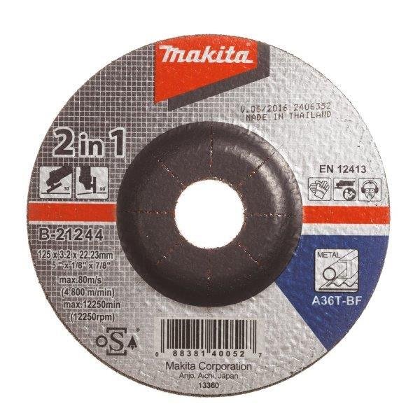 Metalo pjovimo diskas MAKITA, 125 x 3,2 mm - 1