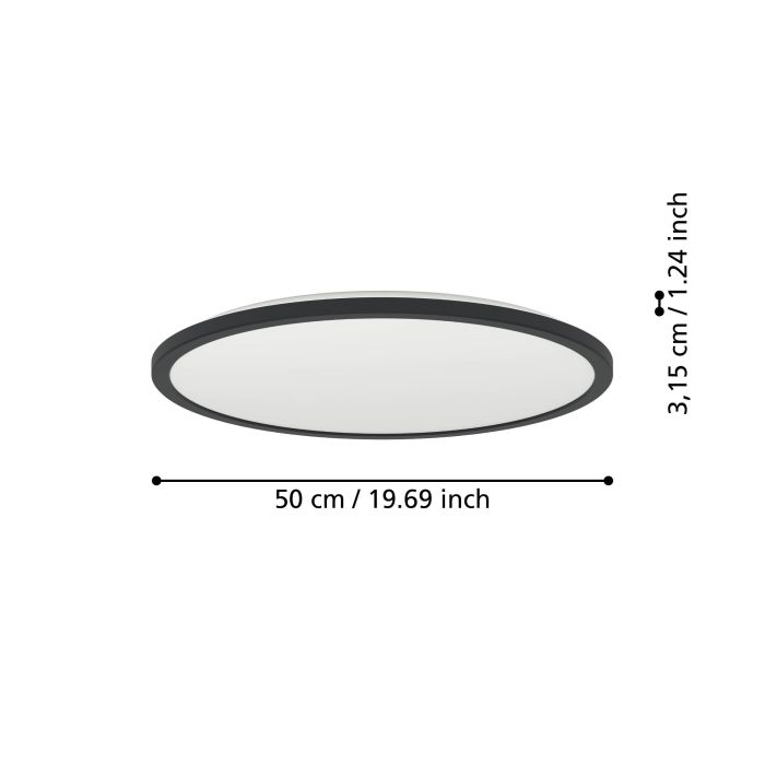 Plafoninis LED šviestuvas EGLO ROVITO-R IP44 18W 2700-6500K 2300lm baltas Ø39cm su pultu - 6