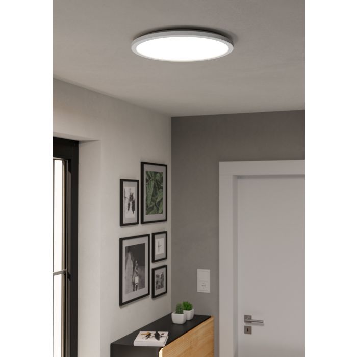 Plafoninis LED šviestuvas EGLO ROVITO-R IP44 18W 2700-6500K 2300lm baltas Ø39cm su pultu-1