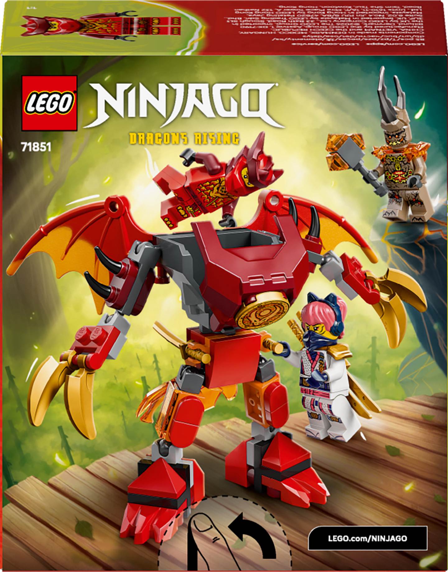 Konstruktorius LEGO Ninjago Kai's Dragon Mech Battle Pack - 2