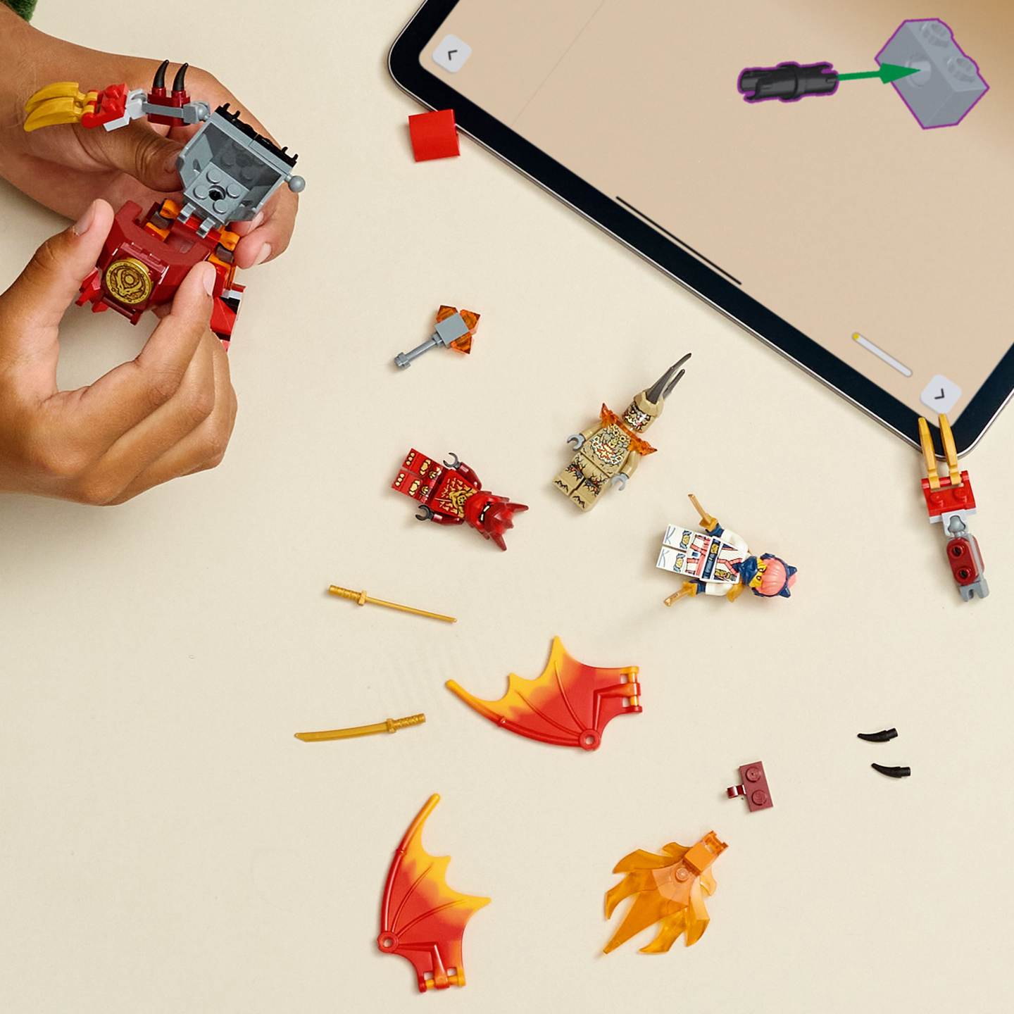 Konstruktorius LEGO Ninjago Kai's Dragon Mech Battle Pack - 4