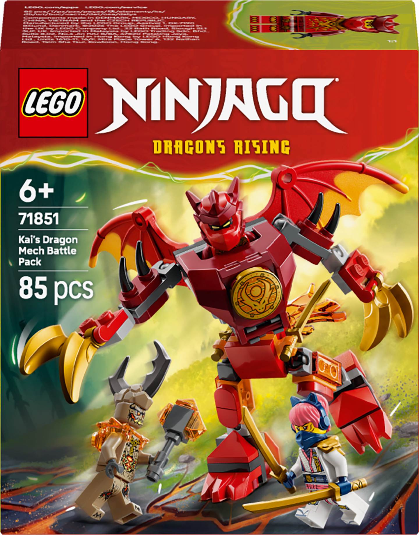 Konstruktorius LEGO Ninjago Kai's Dragon Mech Battle Pack - 1