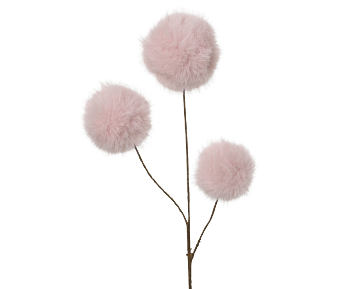 Kalėdinė dekoracija FLUFFY BALL, šv.rožinės sp., 12 x 70 cm, 1 vnt-0