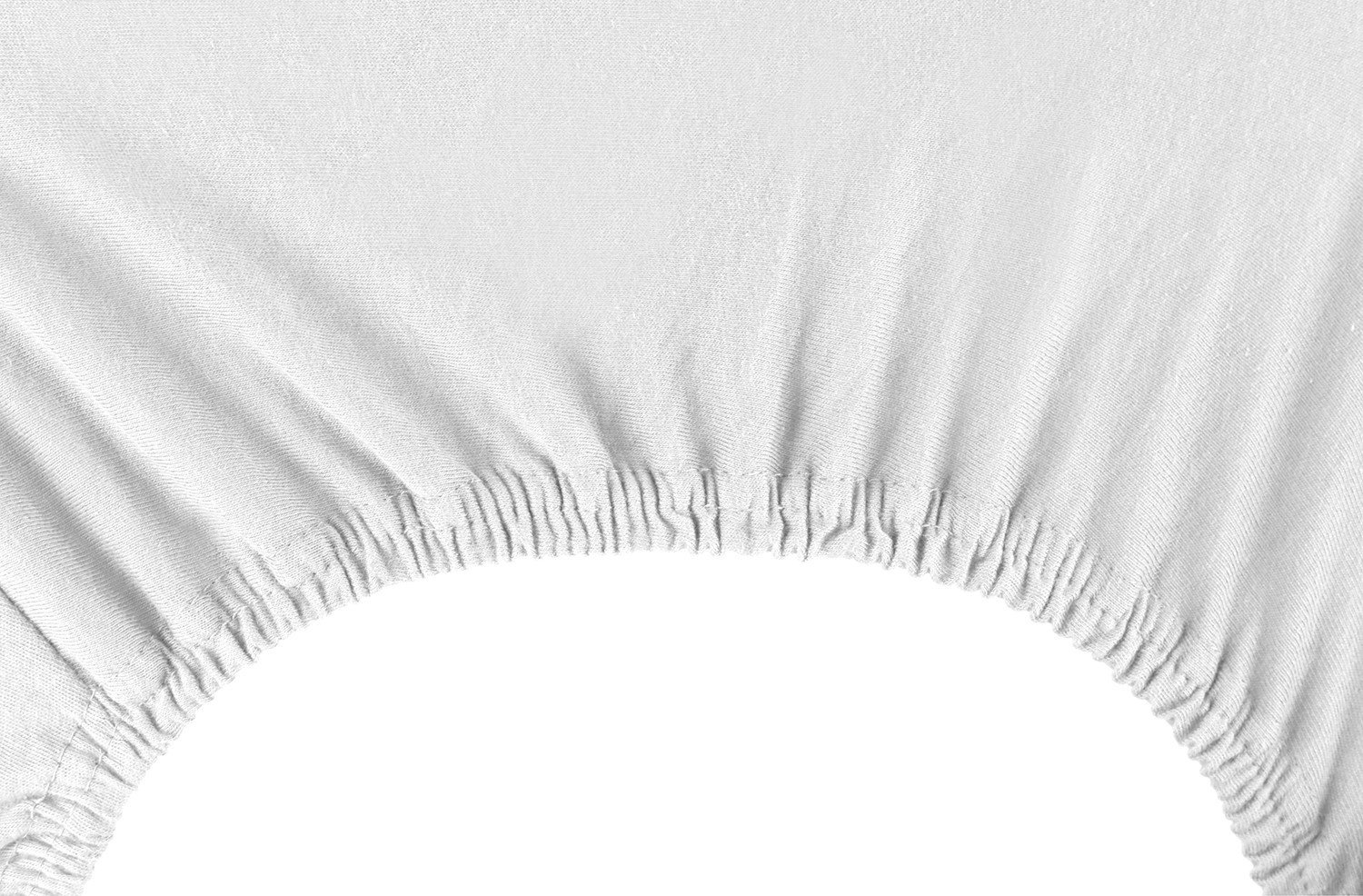 Jersey paklodė su guma Decoking NEPHRITE White, 180x200 cm - 4