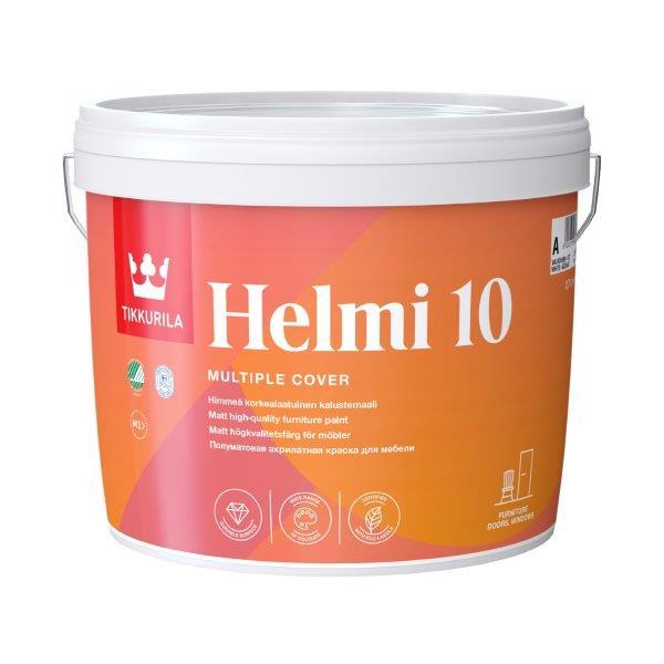 Baldų dažai TIKKURILA HELMI 10, matiniai, baltos sp., 2,7 l-0