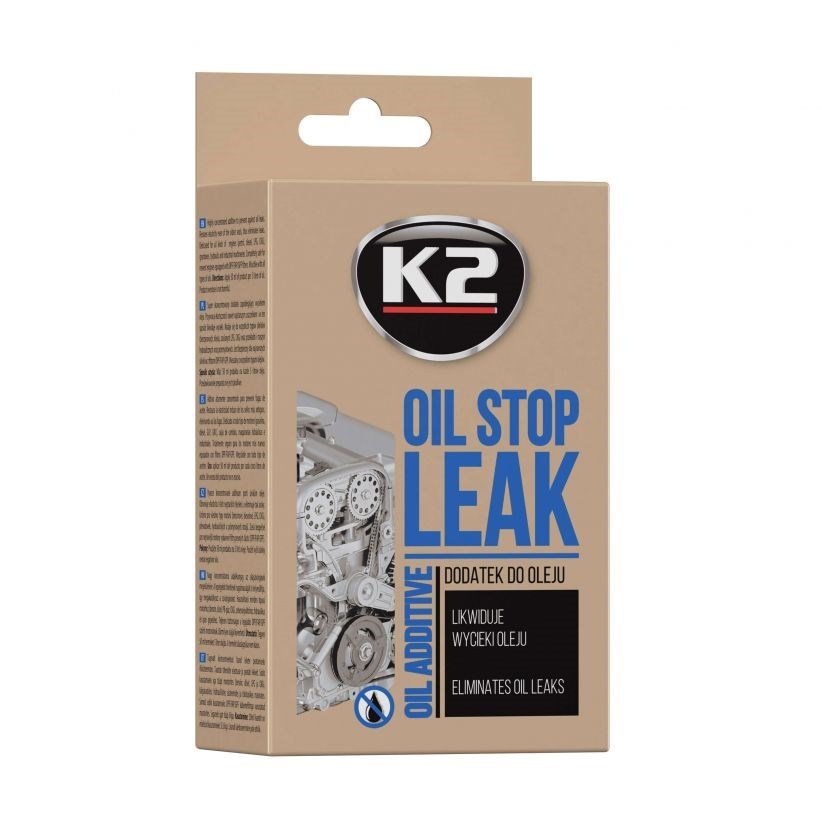 Naftos išsiliejimo prevencijos priedas K2 STOP LEAK OIL, 50ml - 2
