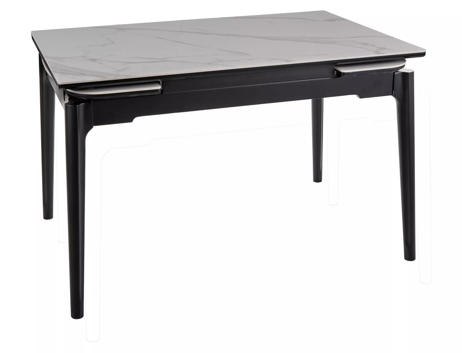 Valgomojo stalas Sento, 120-180 x 80 cm, balta - 3