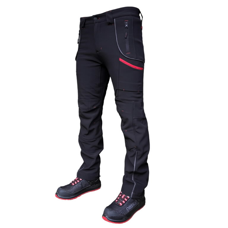 Darbinės kelnės PESSO Softshell Nebraska, juodos sp., 48 dydis - 1