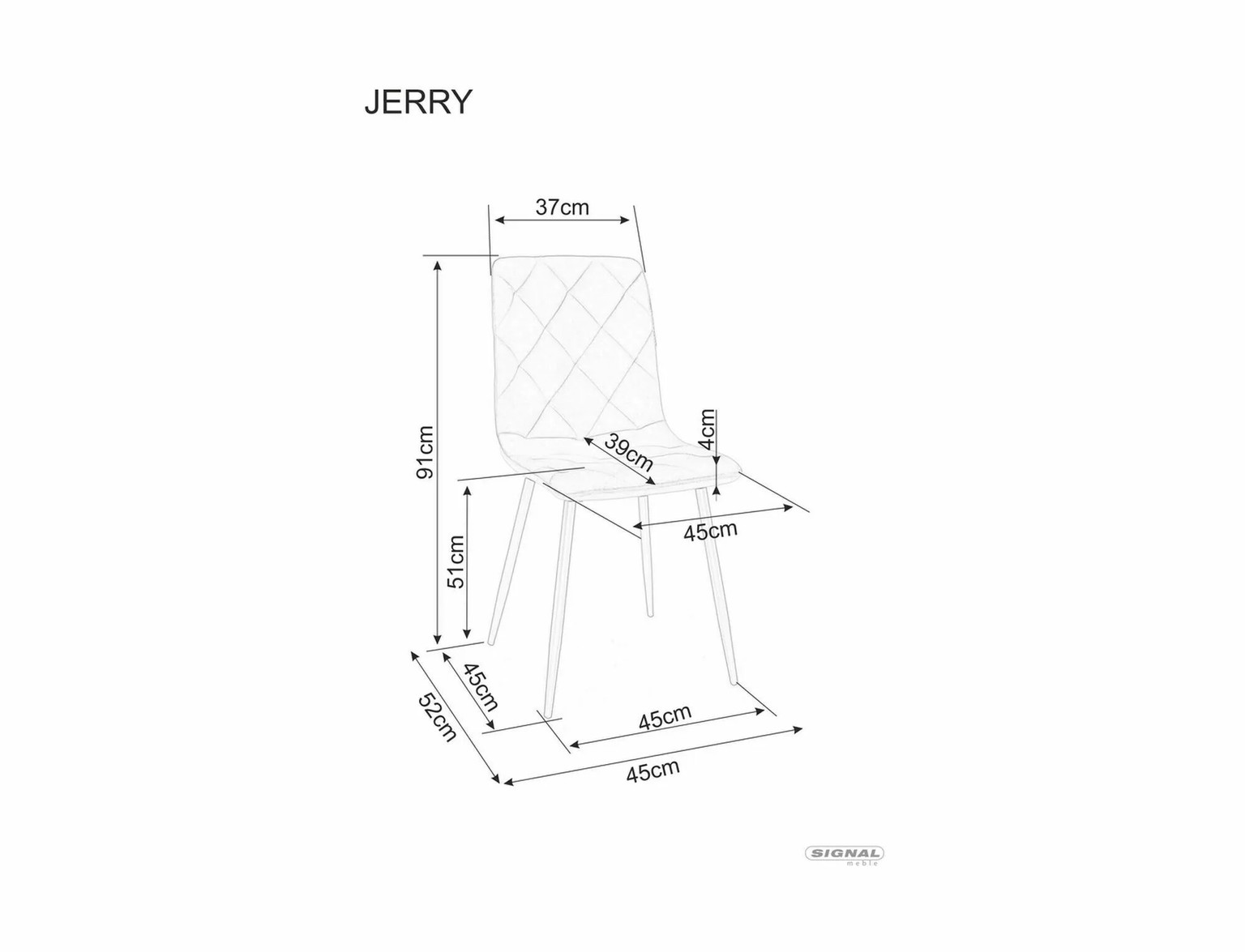 Kėdė JERRY VELVET, juoda/smėlio - 5