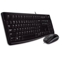 Klaviatūros ir pelės komplektas Logitech DESKTOP MK120 EN, juoda - 2