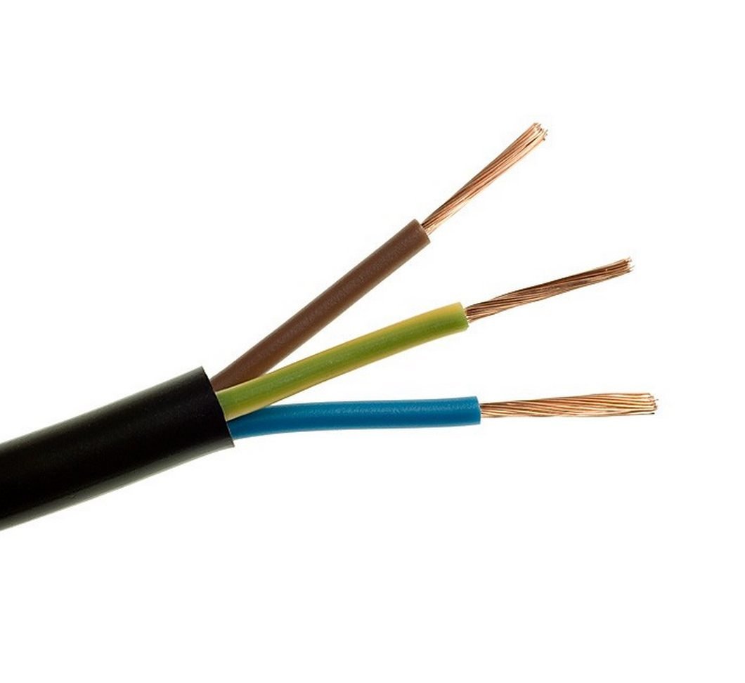 Instaliacinis kabelis H05RR-F (RWPK), 3G0,75 mm2, gumuotas, 100 m