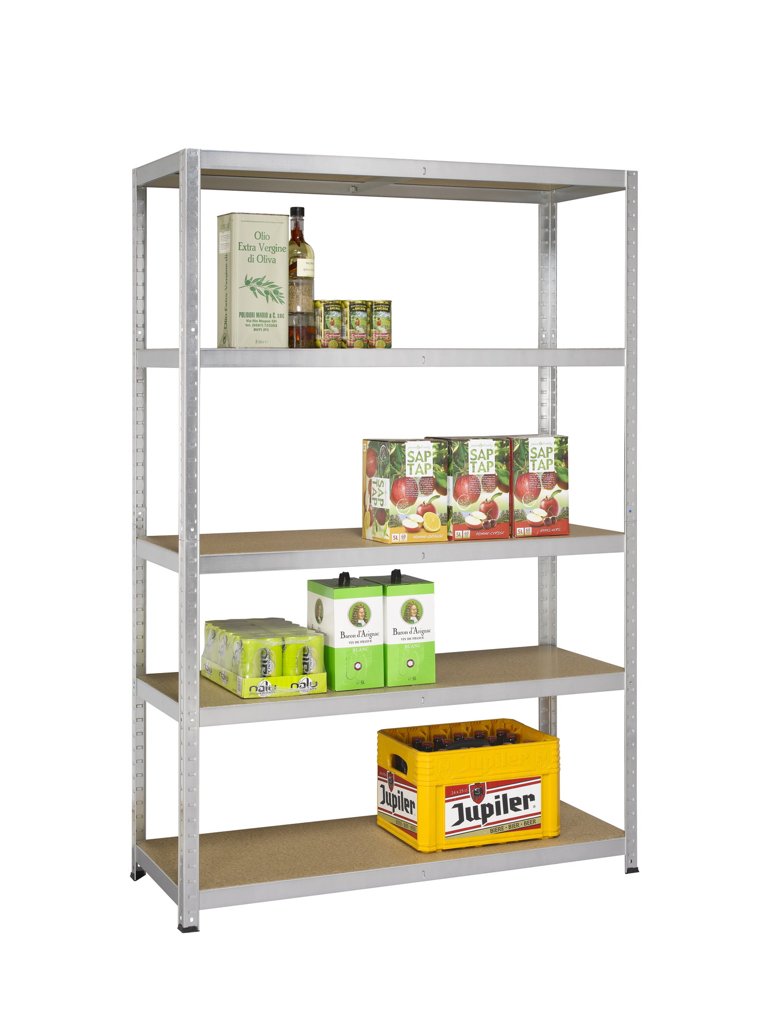 Sandėliavimo lentyna STRONG 300 , 900x450x1760 mm, 5 lentynos, apkrova 300 kg-1