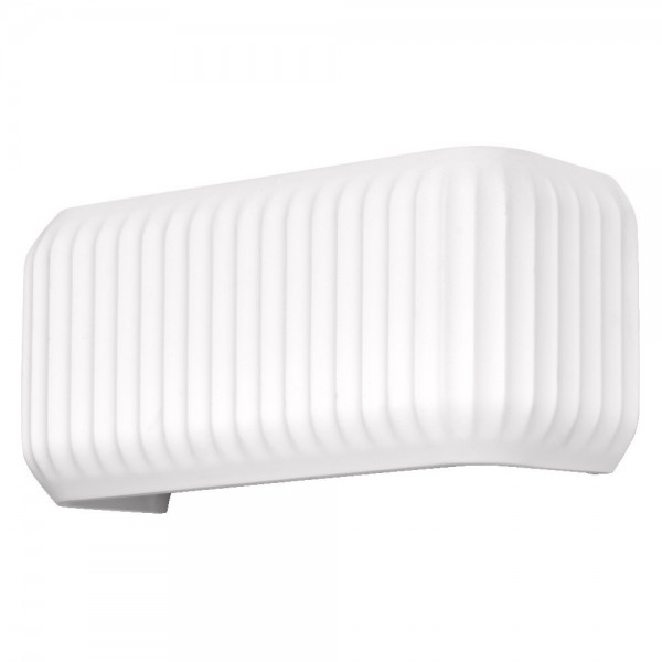 Sieninis šviestuvas OSRAM DECOR PLASTER, 2xE27 max 6W, baltas gipsinis dažomas 33x11x15cm-0