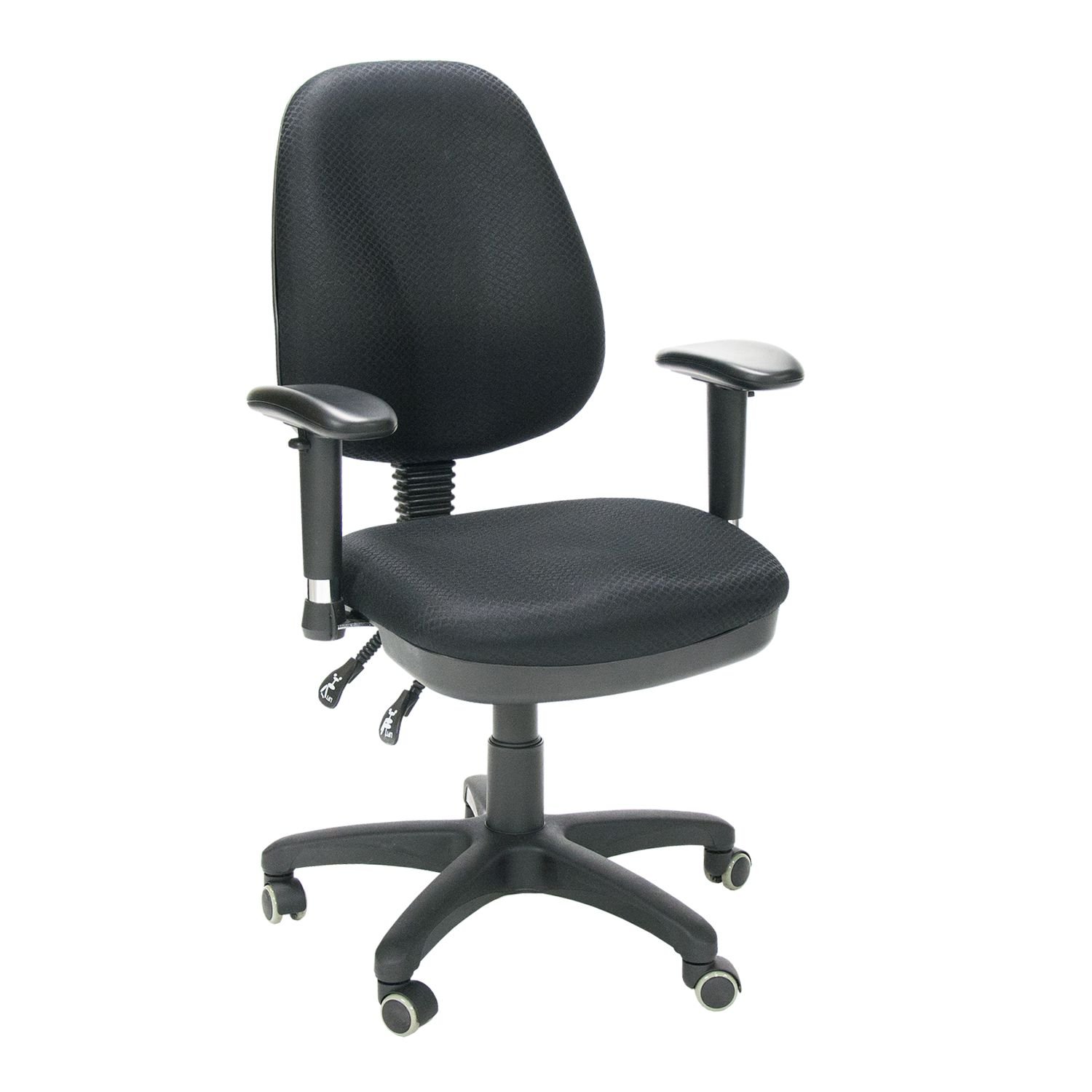 Biuro kėdė 421FGA-LUX, 65x47x96-106 cm, juoda
