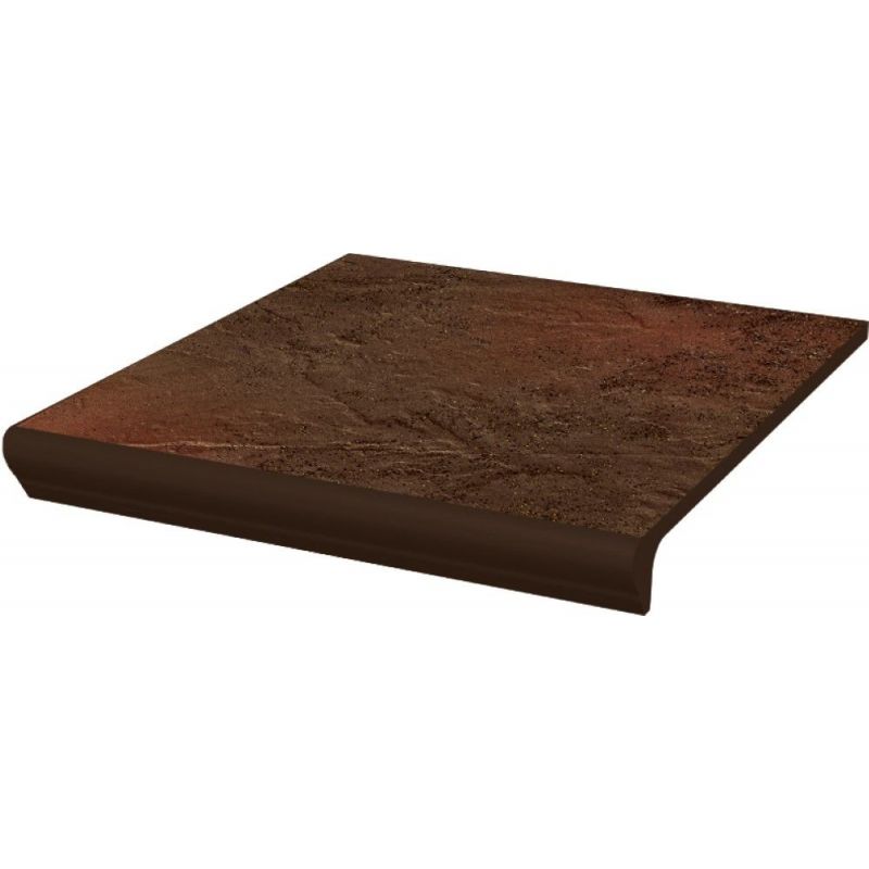 Klinkerio plytelės pakopa SEMIR BROWN STOP PROSTA KAP, 30 x 33 cm-0