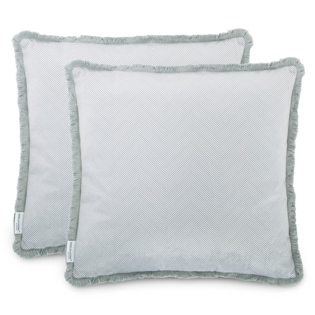 Dekoratyvinių pagalvėlių užvalkalai CLEAR Gray, 2 vnt, 45x45 cm