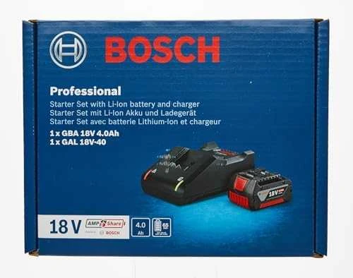 Akumuliatoriaus ir kroviklio rinkinys BOSCH GBA, 18 V, 4,0 Ah Li-ion, GAL 18V-40 - 6