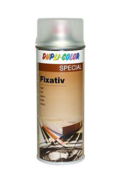Pastelės, pieštukų ir anglies fiksatorius DUPLI COLOR, atsparus uv, skaidrus, 400 ml-0