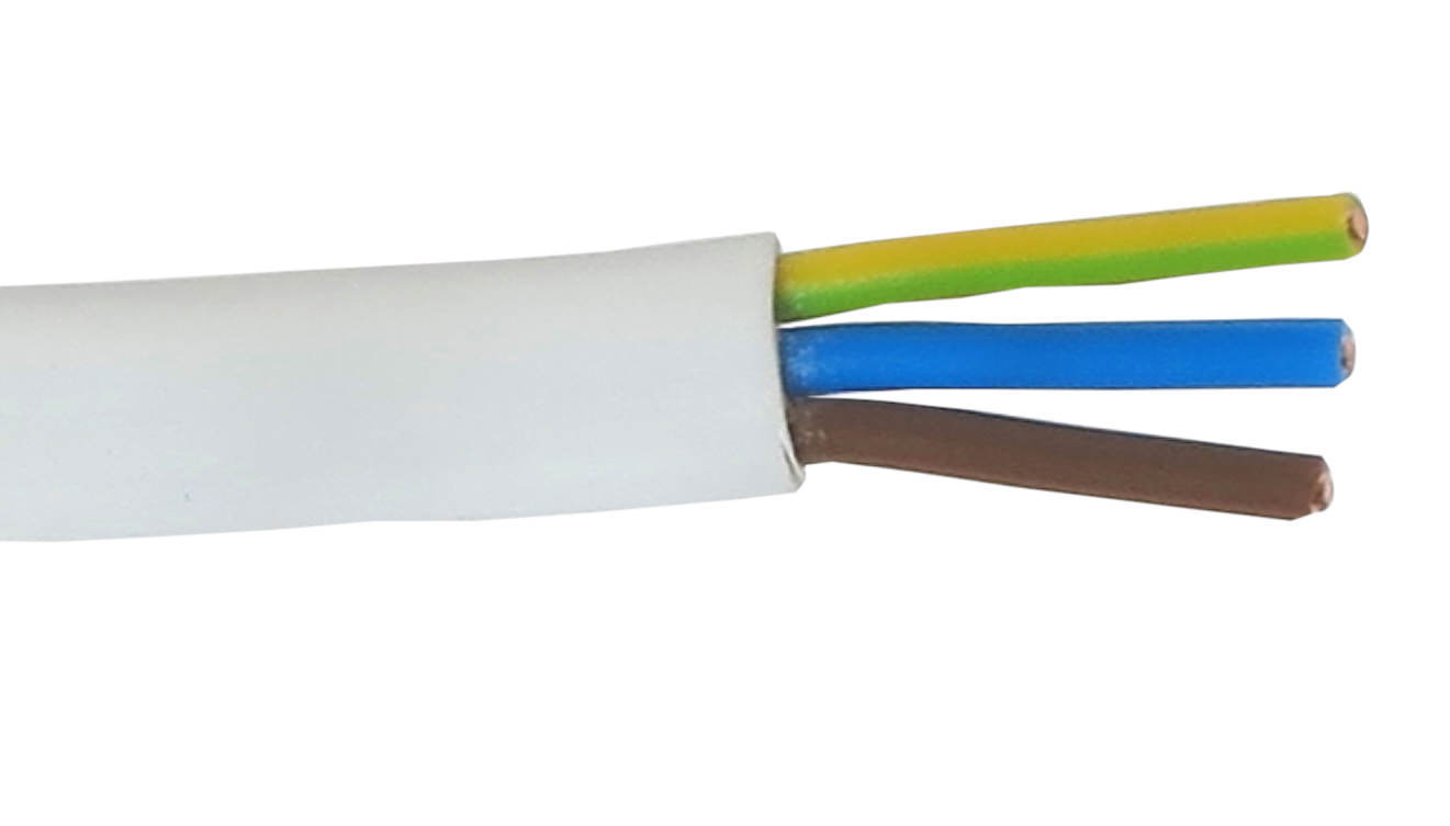 Instaliacinis kabelis, Lietkabelis YDYp, (BVV-P), 3 x 1 mm², 25 m-0