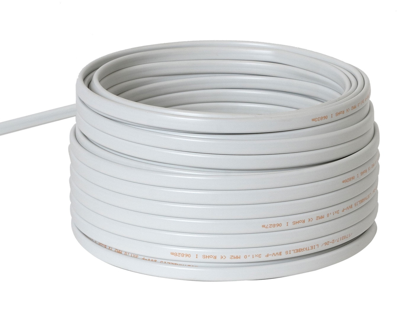 Instaliacinis kabelis, Lietkabelis YDYp, (BVV-P), 3 x 1 mm², 25 m-1