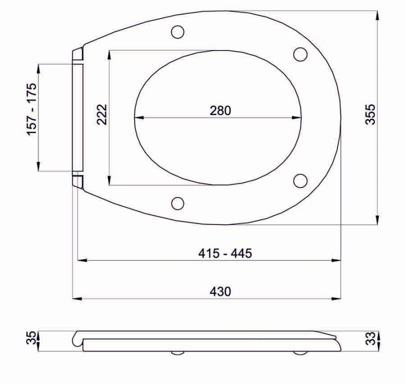 Unitazo dangtis MA-012A-1