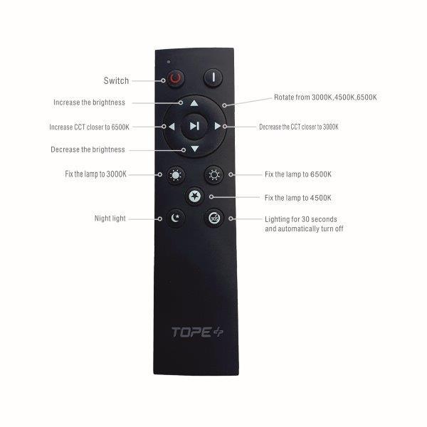 Išmanusis plafoninis LED šviestuvas TOPE SOPOT, 2 x 48 W - 6