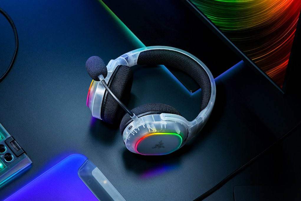 Belaidės ausinės Razer Barracuda X Chroma, skaidri - 6