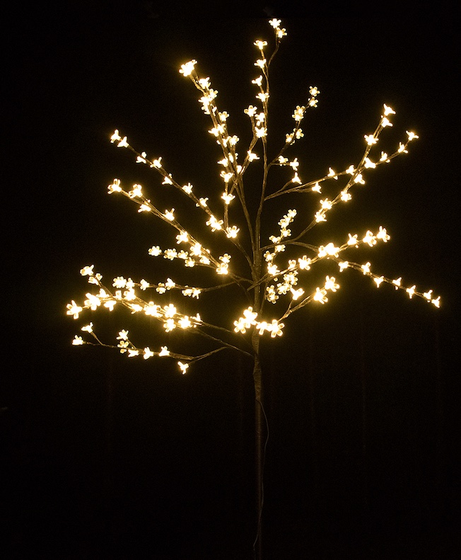 Dekoratyvinis LED medis TAIGA CHERRY, 150 LED, IP44, šiltai baltos sp., h150 cm - 2