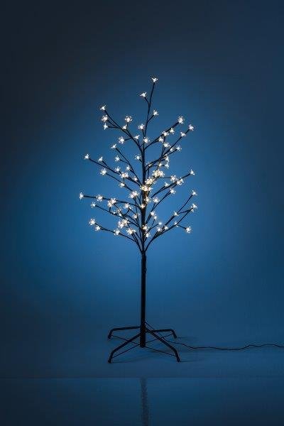 Dekoratyvinis LED medis TAIGA CHERRY, 150 LED, IP44, šiltai baltos sp., h150 cm - 1