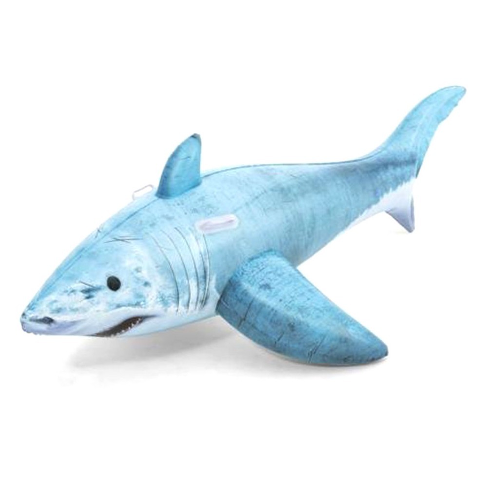 Pripučiamas plaustas Bestway Realistic Shark Ride-On 6' x 40"/1.83m x 1.02m-1