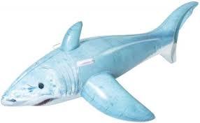 Pripučiamas plaustas Bestway Realistic Shark Ride-On 6' x 40"/1.83m x 1.02m-0