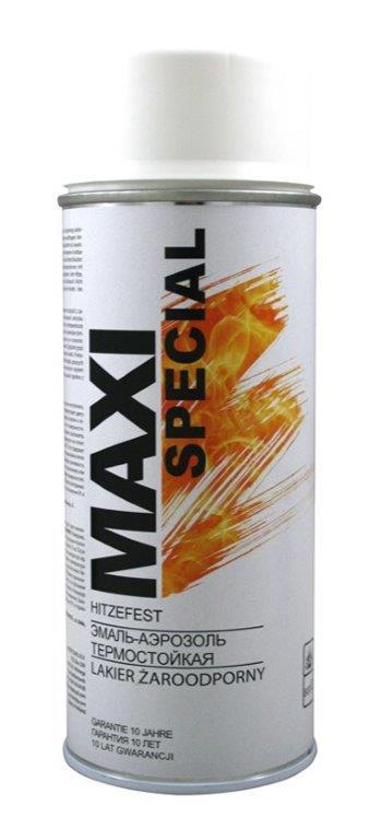 Purškiami dažai atsparūs aukštai temperatūrai MAXI COLOR 800°C, baltos sp., 400 ml-0