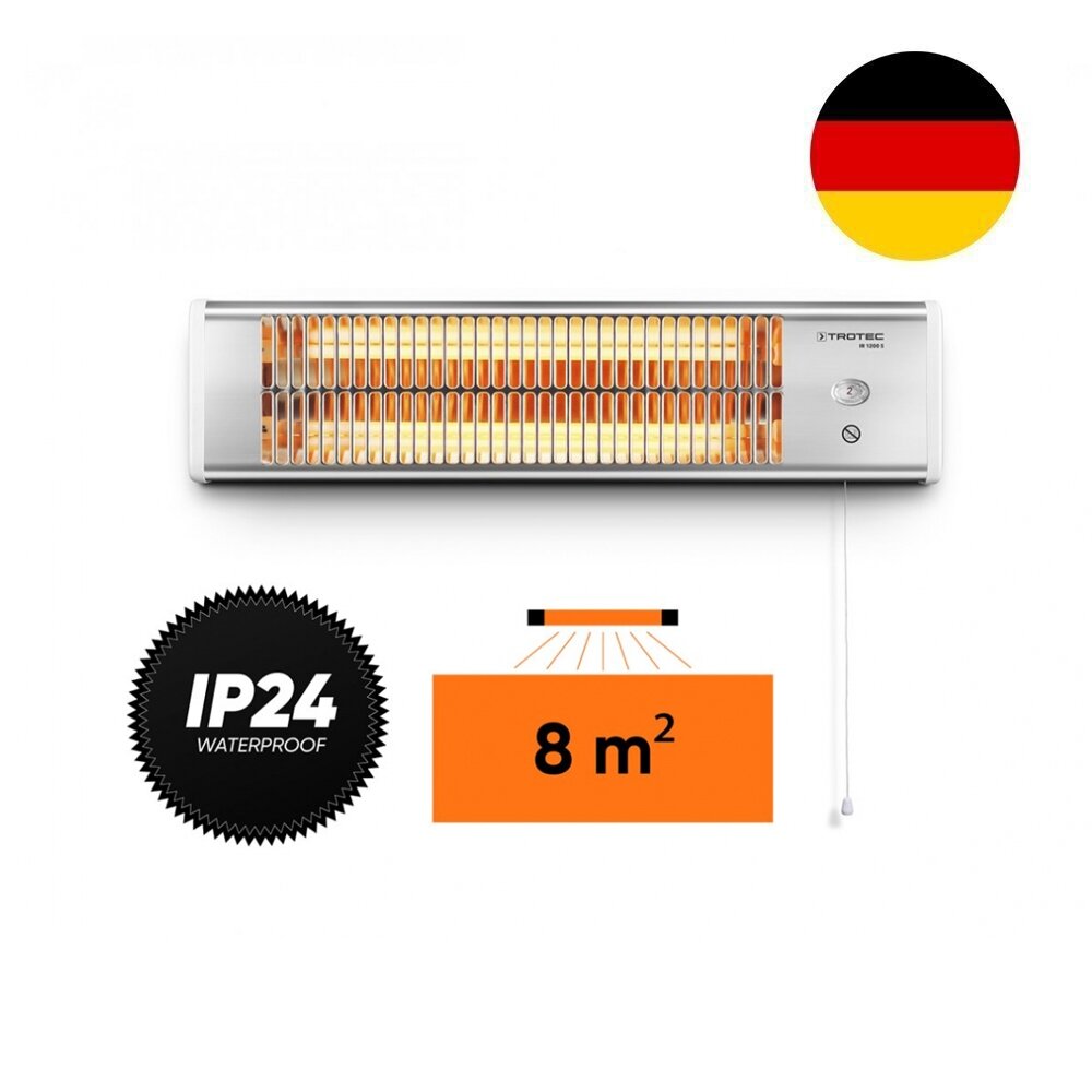 Kvarcinis infraraudonųjų spindulių šildytuvas Trotec IR 1200 S 06-00342-0
