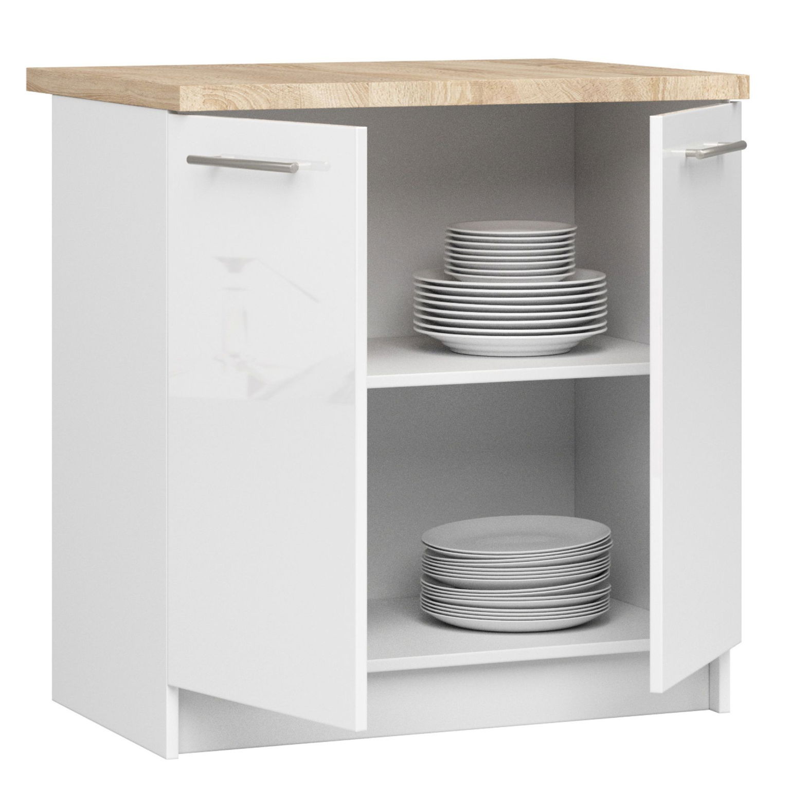 Virtuvės spintelė OLIVIA S 80 cm, balta - 2