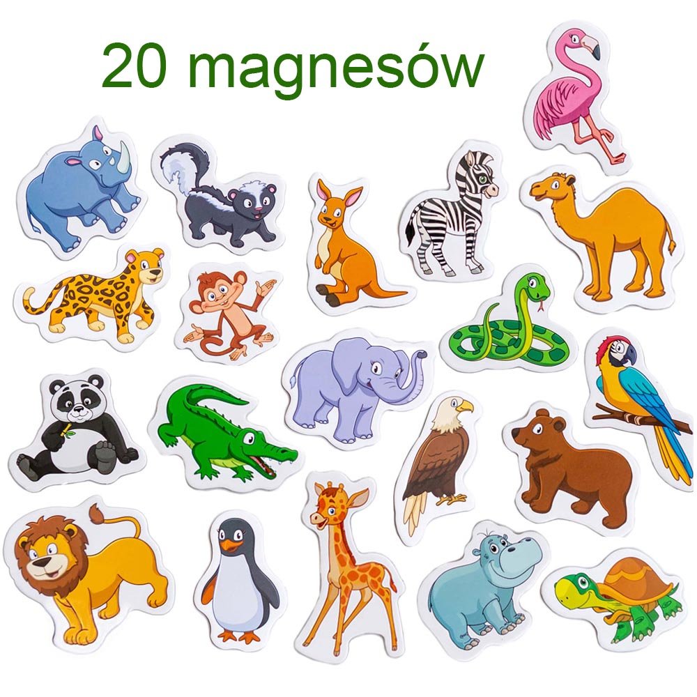 Magnetų rinkinys Happy Zoo - 6