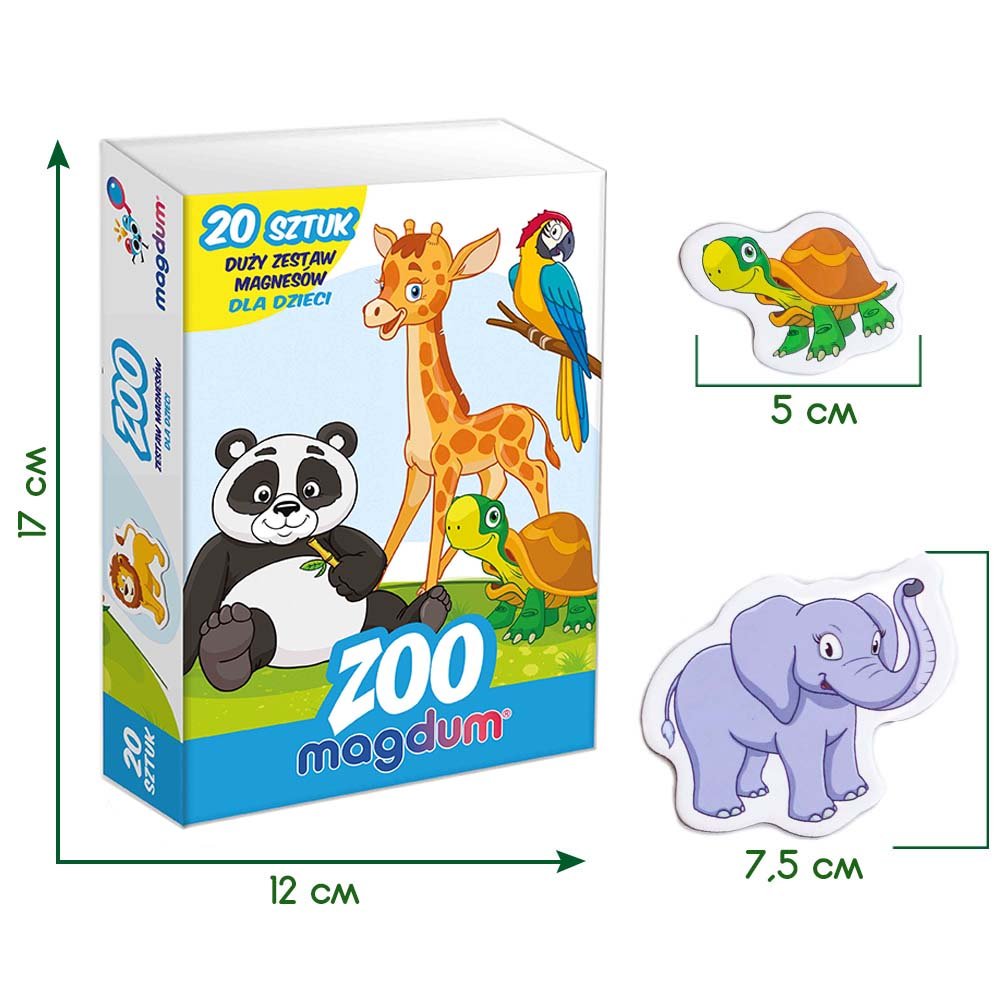 Magnetų rinkinys Happy Zoo - 4