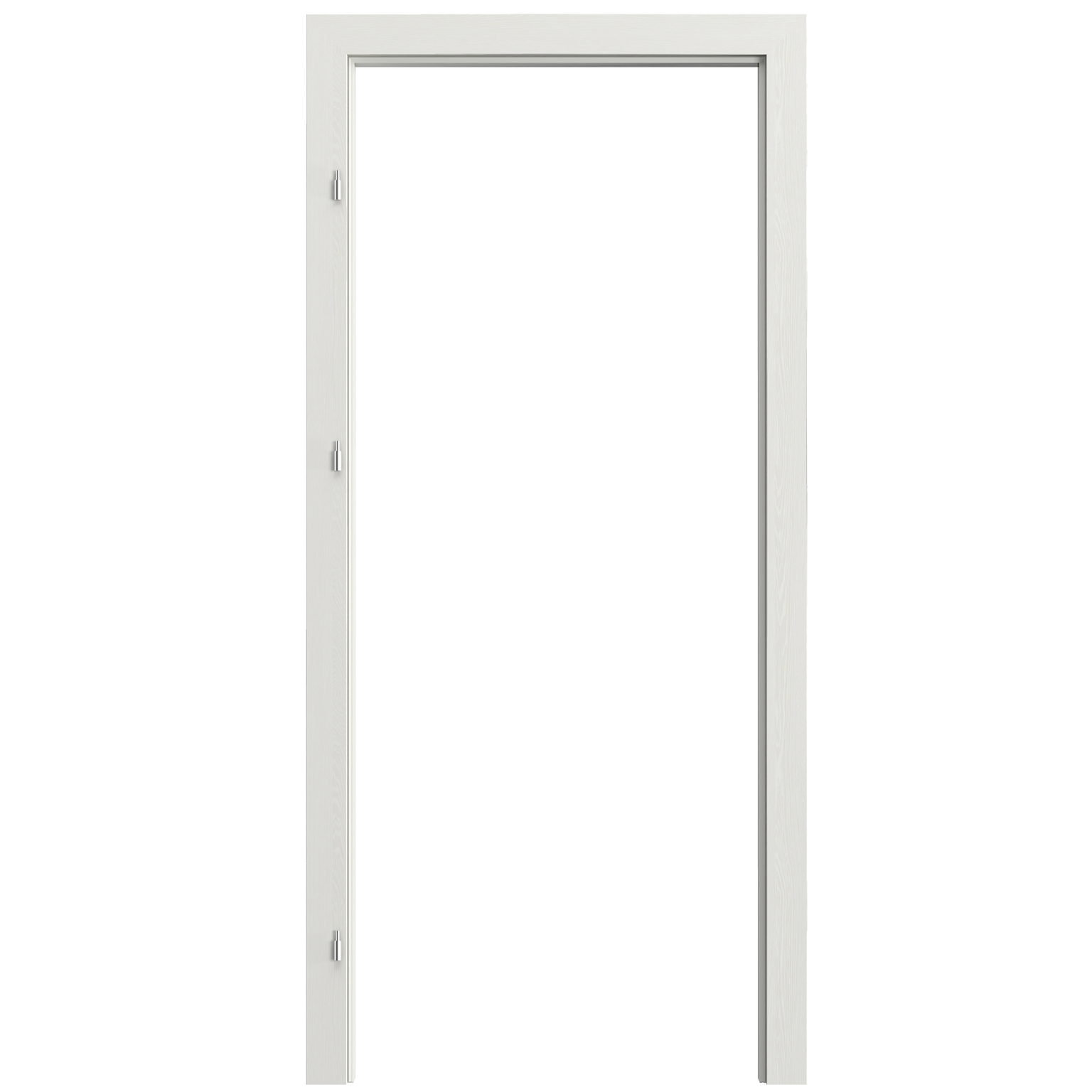 Reguliuojama durų stakta PORTA SYSTEM, baltos sp., 746 x 2038 x 75 - 95 mm, kairė-0