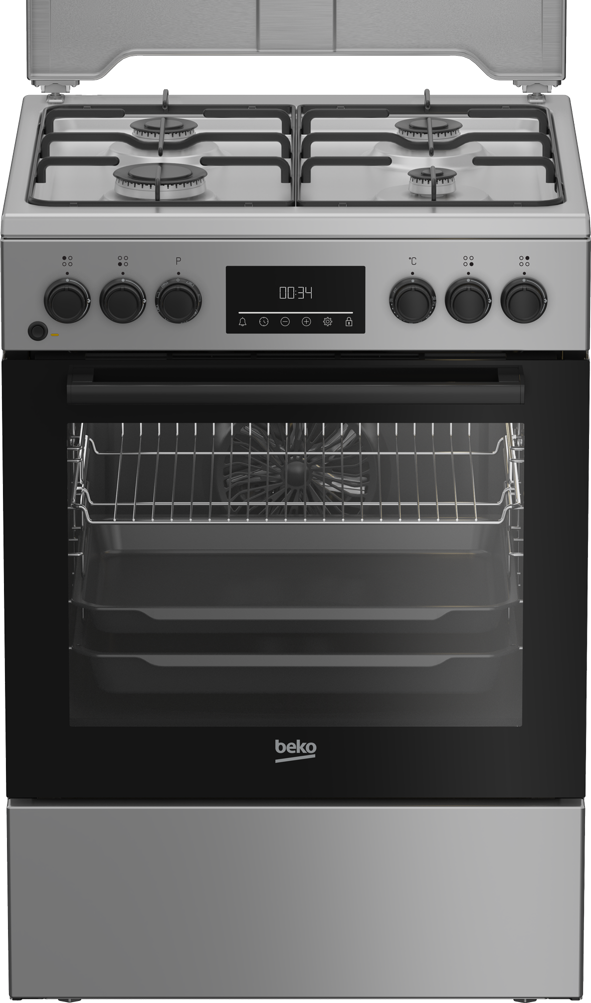 Dujinė viryklė su elektrine orkaite BEKO FBM62320SDS, 60 cm-0