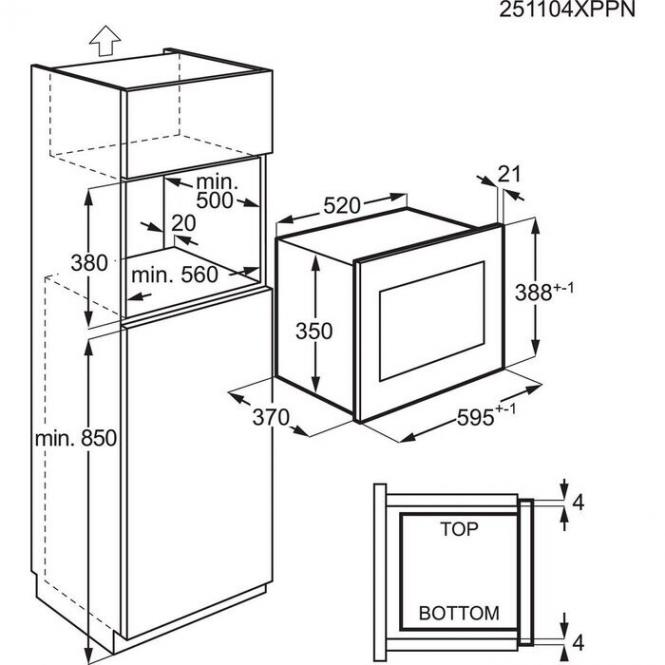 Įmontuojama mikrobangų krosnelė ELECTROLUX LMS4253TBW - 7