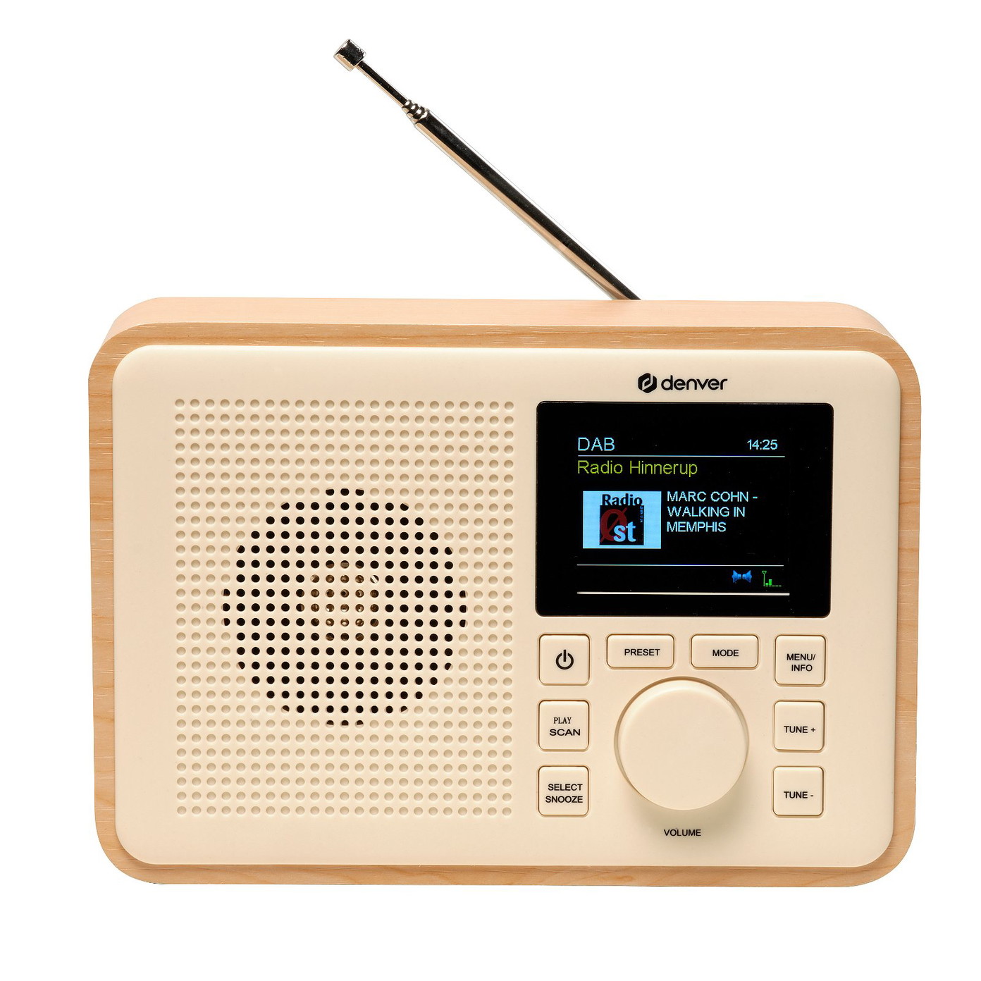 Radijo imtuvas Denver DAB-60LW Greenline Lightwood - 4