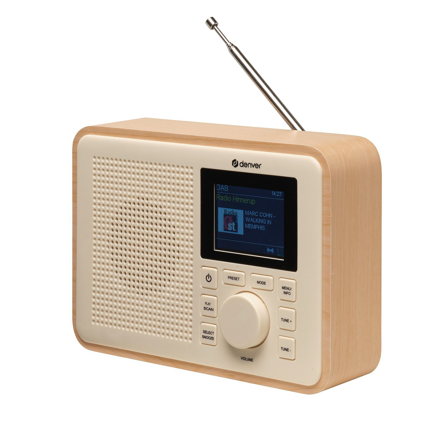 Radijo imtuvas Denver DAB-60LW Greenline Lightwood - 3