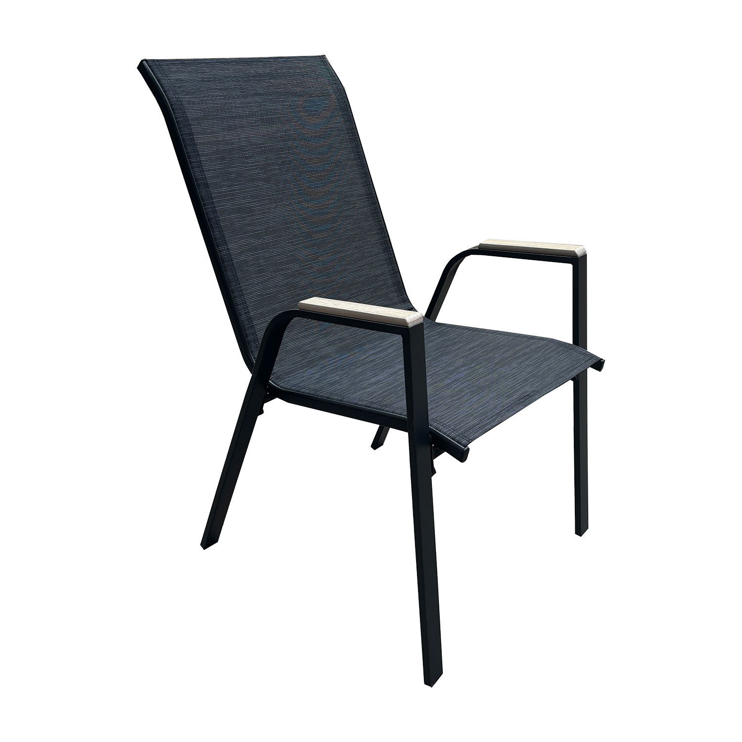 lauko kėdė GALWAY, 55,5x72,5xH92,5 cm, juoda-0