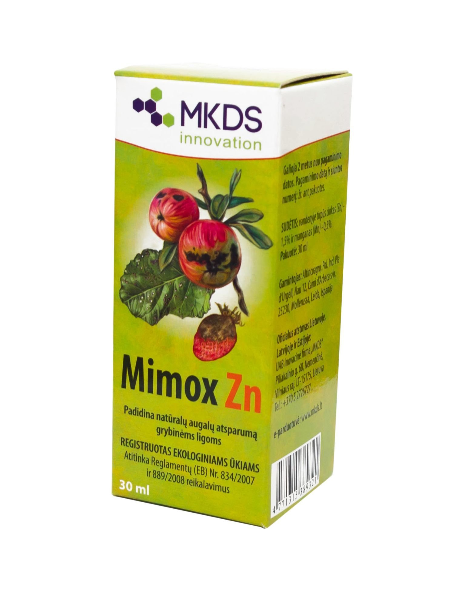 Trąšos ORGANIC GARDEN MIMOX ZN, nuo grybinių ligų, 30 ml