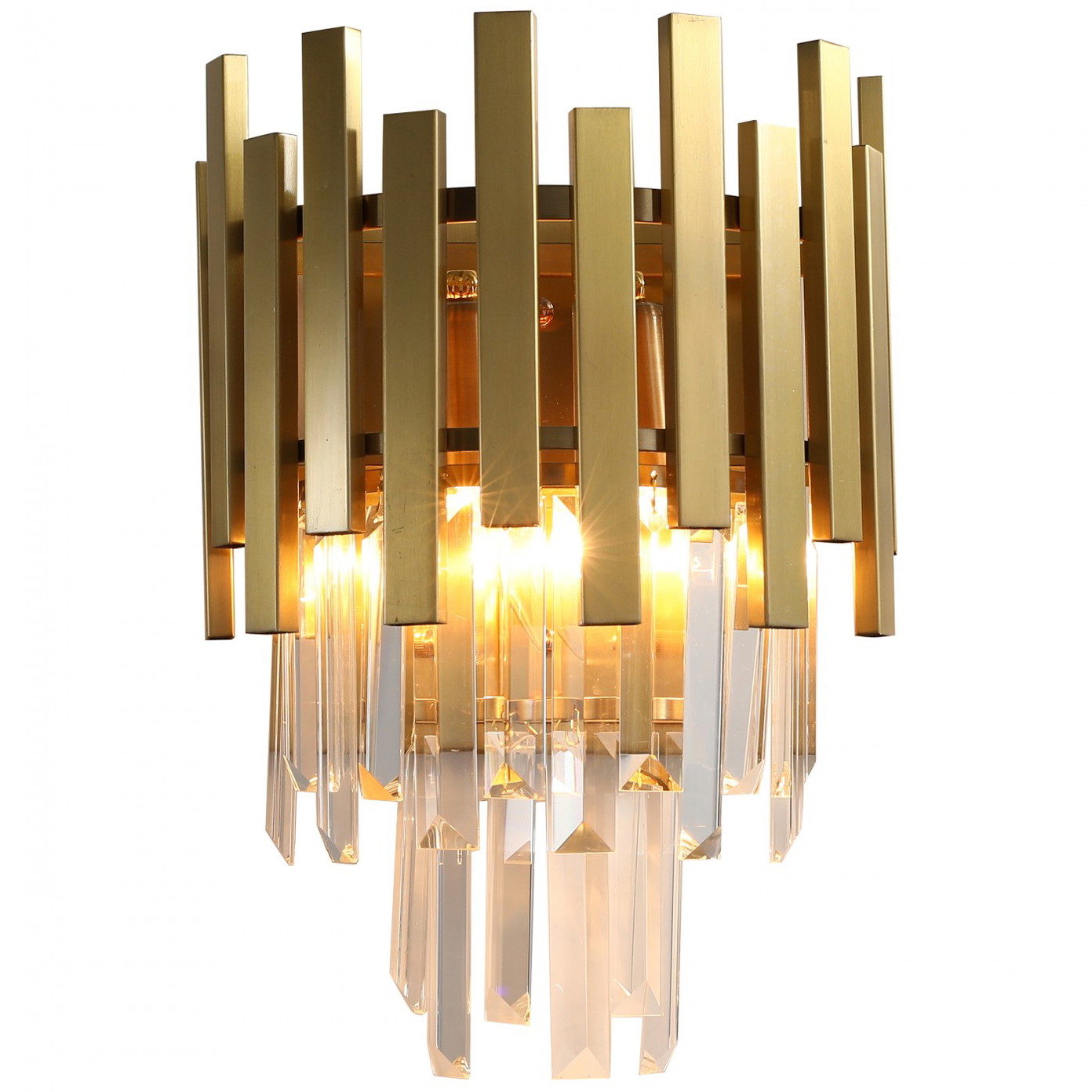 Sieninis šviestuvas MILAGRO Aspen Gold, 2 x E14, max 40W, auksinės sp., 25 x 35 cm-0